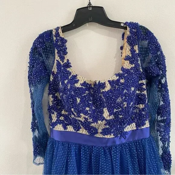 MAC DUGGAL | Navy Blue Evening Ball Gown 65841R - Picture 3 of 16